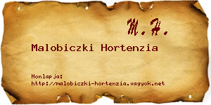 Malobiczki Hortenzia névjegykártya
